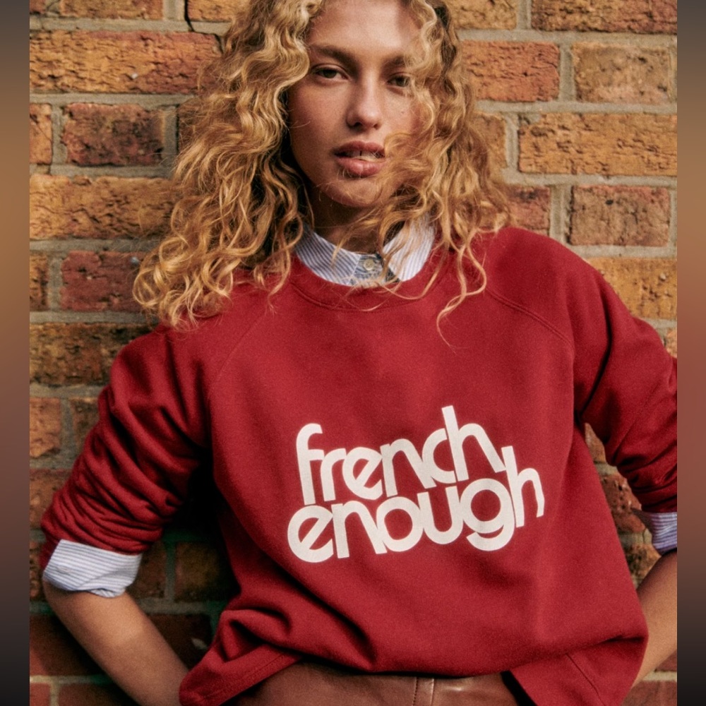 Sezane French Enough sweatshirt size xs